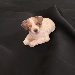 Winking Jack Russell Sandicast Figurine